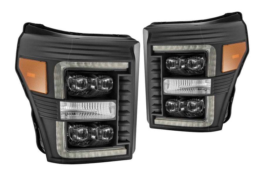 FORD SUPER DUTY (11-16): ALPHAREX NOVA HEADLIGHTS – Custom Multicolor LED Lighting by RGB Halo Kits
