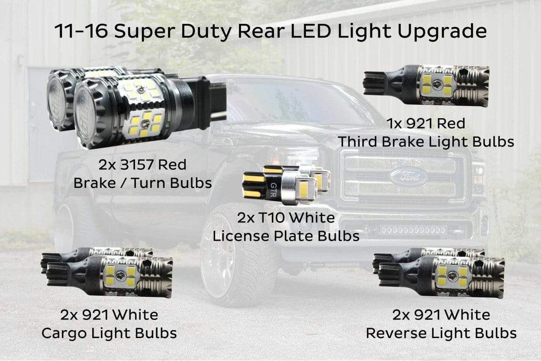 FORD SUPER DUTY (11-16): XB HYBRID LED HEADLIGHTS – Custom Multicolor LED Lighting by RGB Halo Kits