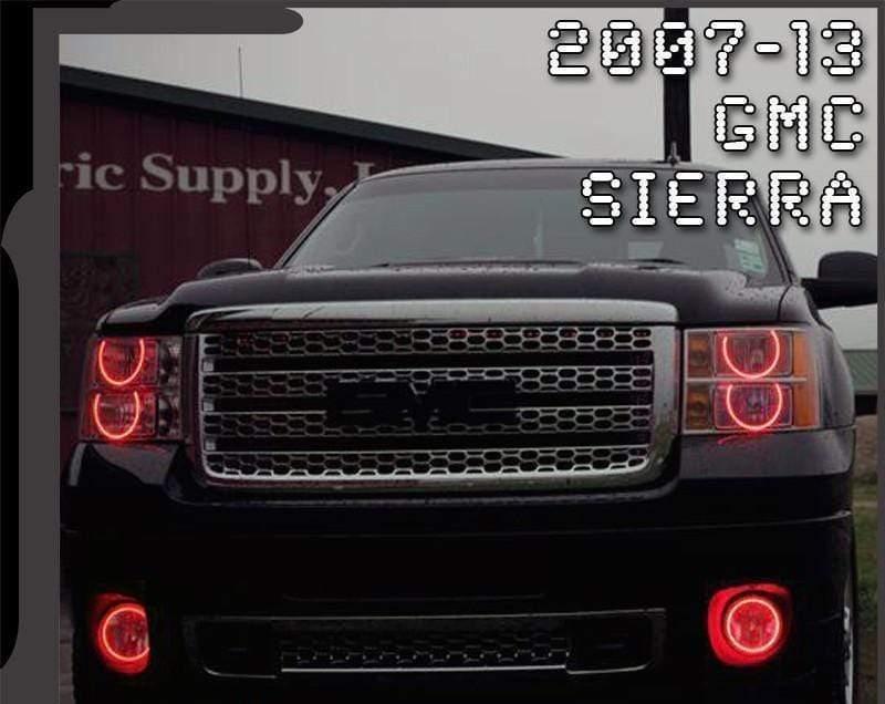 GMC Sierra Multicolor Halo Kit (Round Style 2007-2013) – Custom Multicolor LED Lighting by RGB Halo Kits