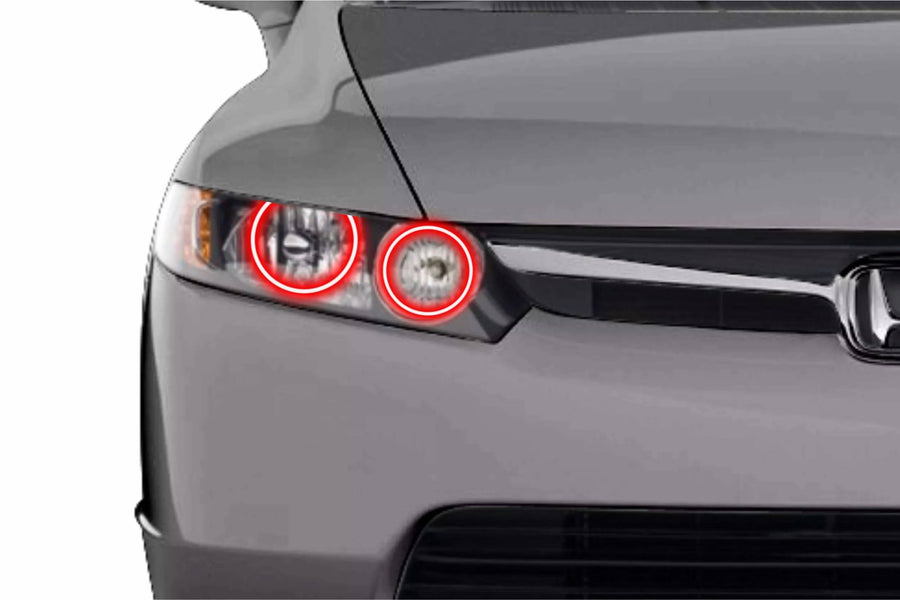 Honda Civic Sedan Multicolor Halo Kit (2006-2011) – Custom Multicolor LED Lighting by RGB Halo Kits