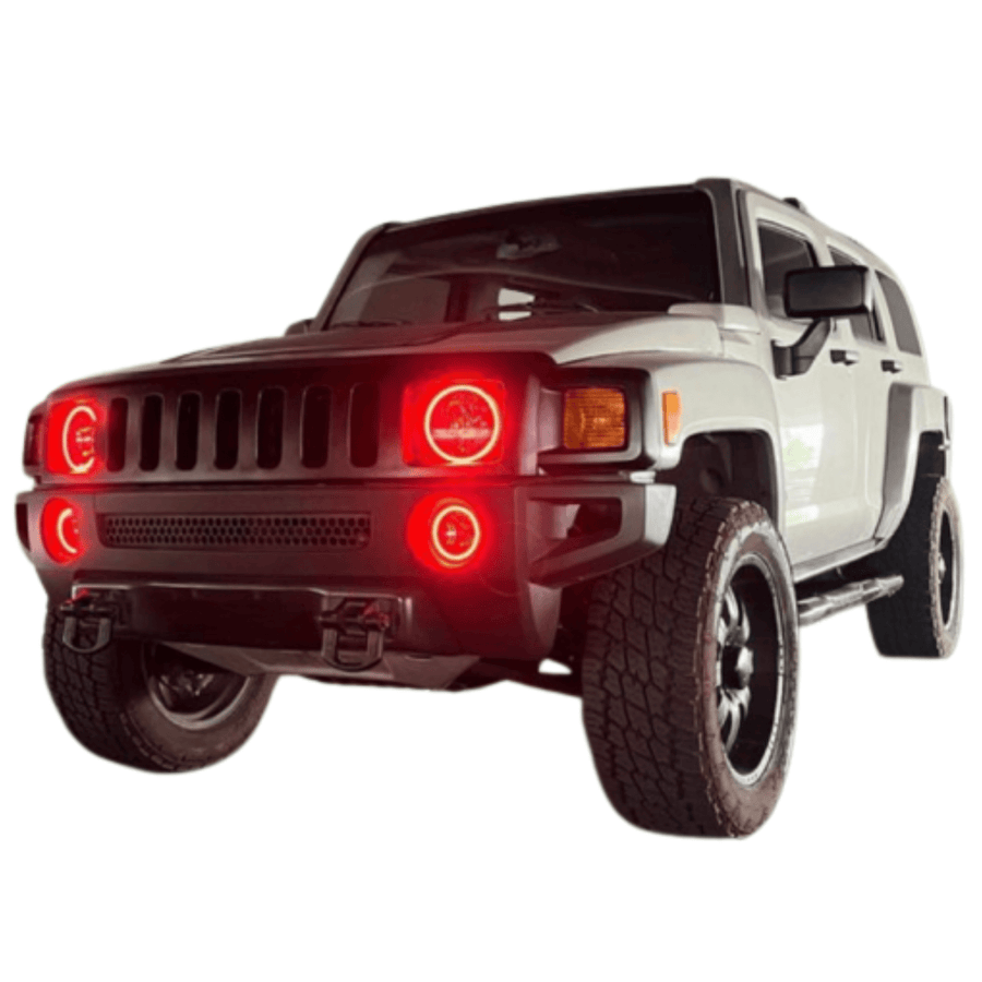 Hummer H3 Multicolor Halo Kit (2006-2010) – Custom Multicolor LED Lighting by RGB Halo Kits