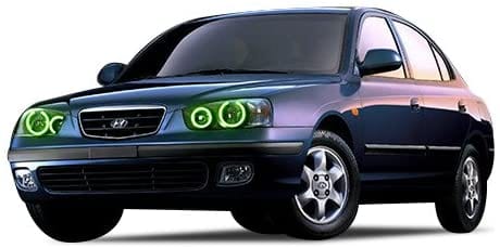 Hyundai Elantra Multicolor Halo Kit (2001-2003) – Custom Multicolor LED Lighting by RGB Halo Kits