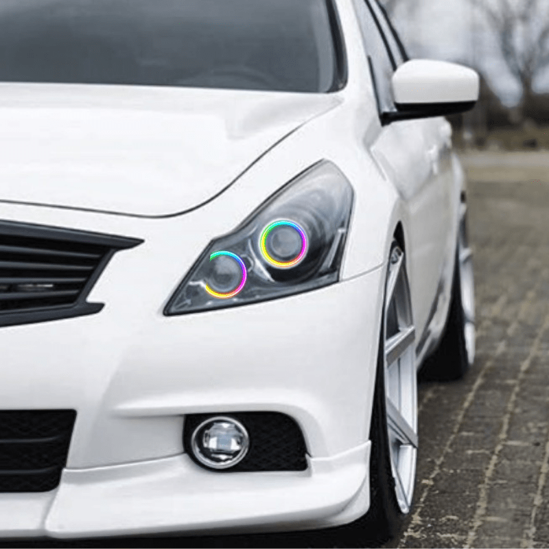 Infiniti G37 Sedan Multicolor Halo Kit (2007-2009) – Custom Multicolor LED Lighting by RGB Halo Kits