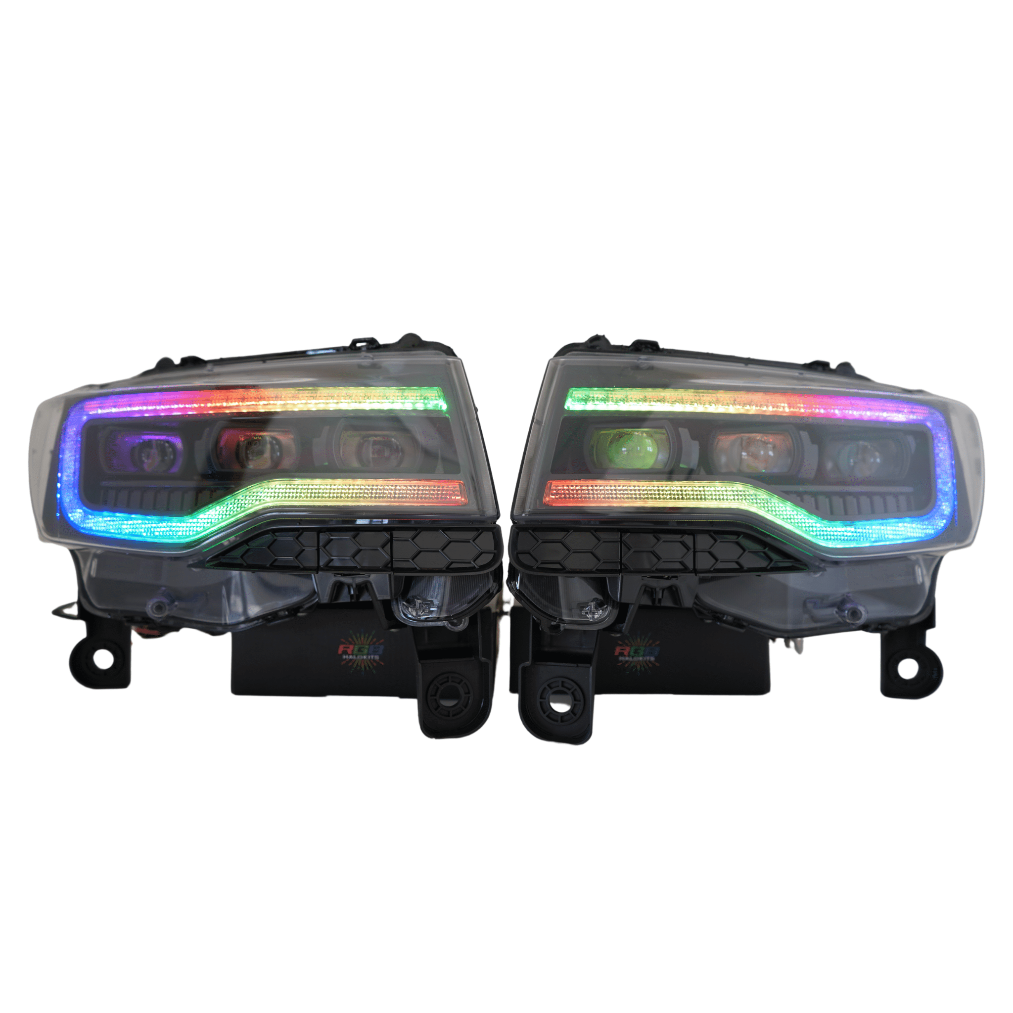 Jeep Grand Cherokee: Multicolor Flow Series Headlights (2014-2021) | XB Morimoto – Custom Multicolor LED Lighting by RGB Halo Kits
