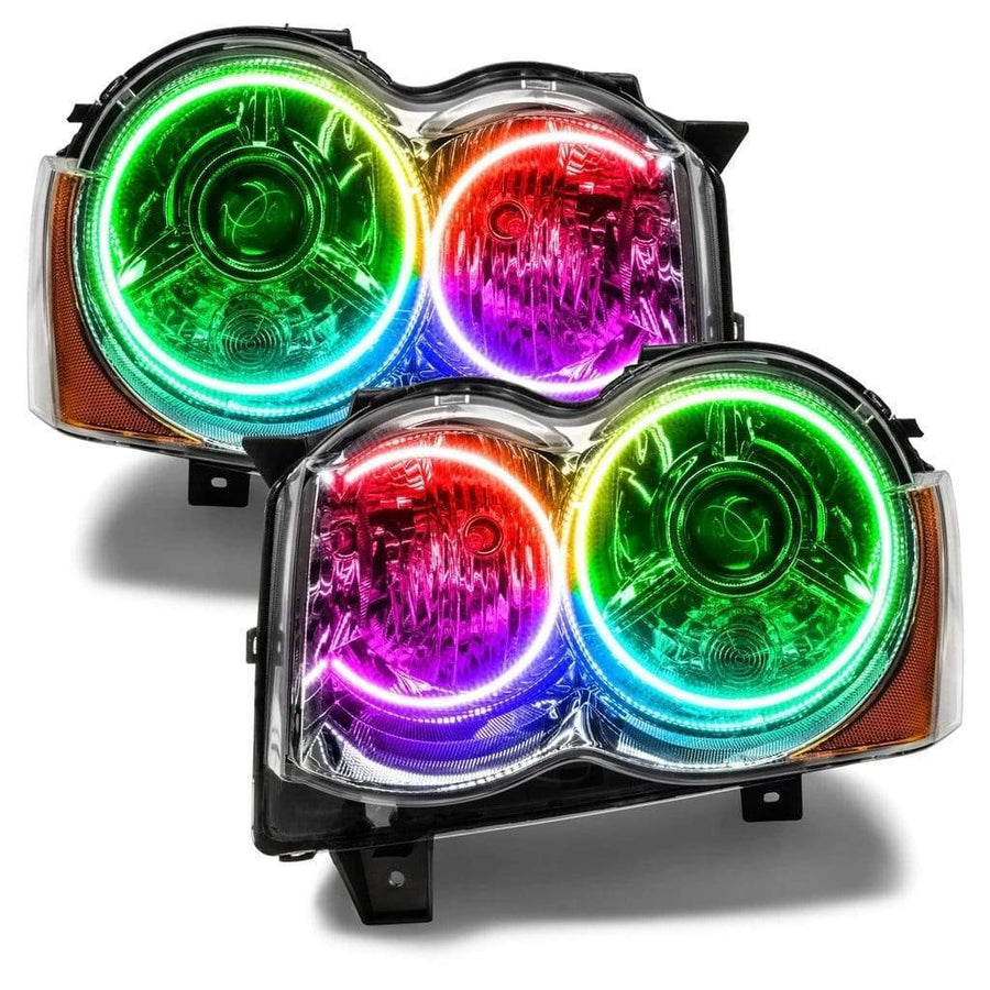 Jeep Grand Cherokee Multicolor Halo Kit (2005-2010) – Custom Multicolor LED Lighting by RGB Halo Kits