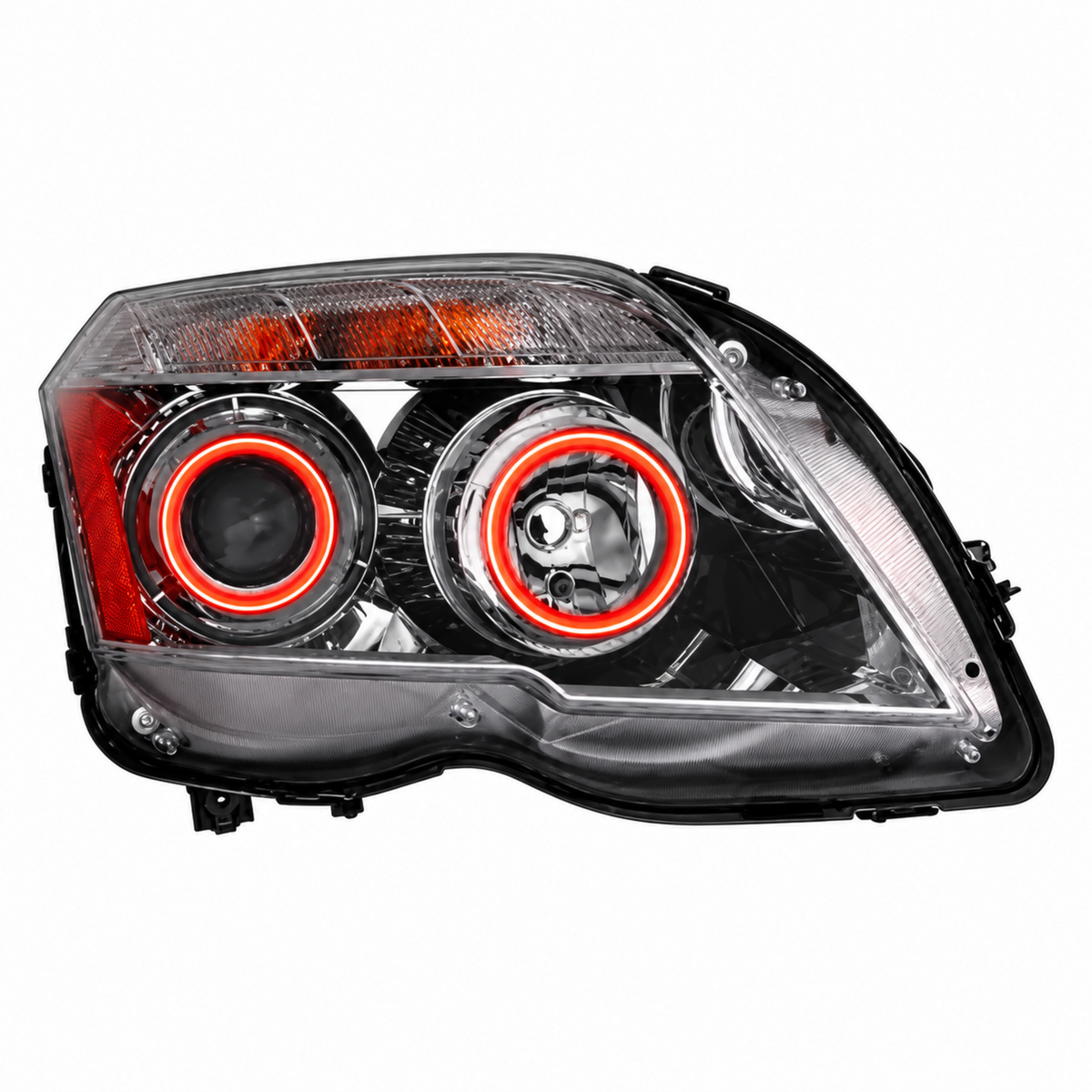 2010–2011 Mercedes GLK 350 headlight showing two red halo rings