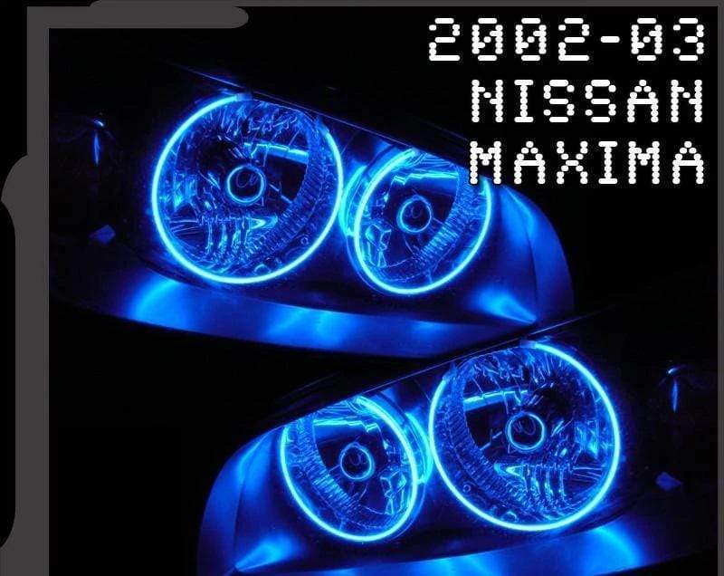 Nissan Maxima Multicolor Halo Kit (2002-2003) – Custom Multicolor LED Lighting by RGB Halo Kits