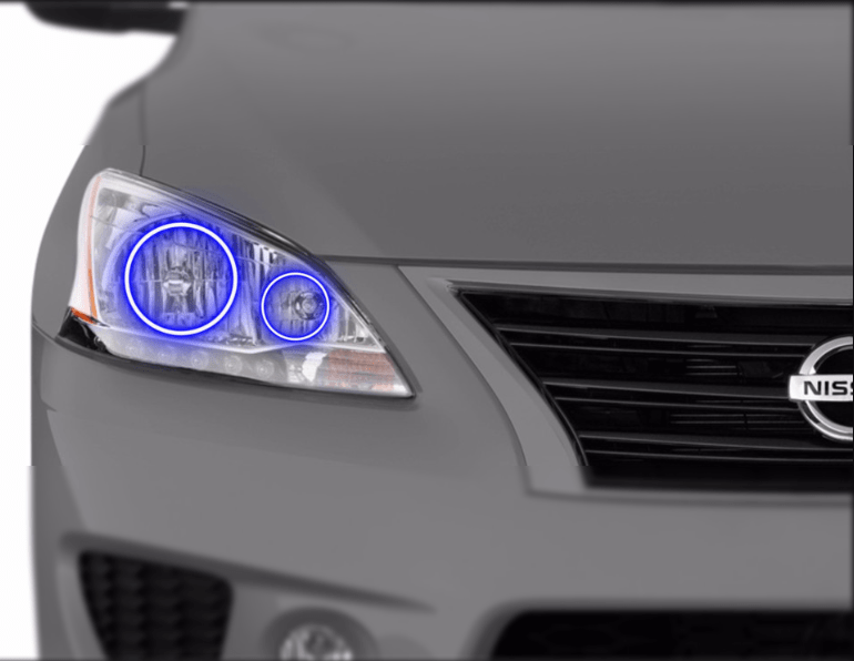 Nissan Sentra Headlight Multicolor Halo kit (2013-2015) – Custom Multicolor LED Lighting by RGB Halo Kits