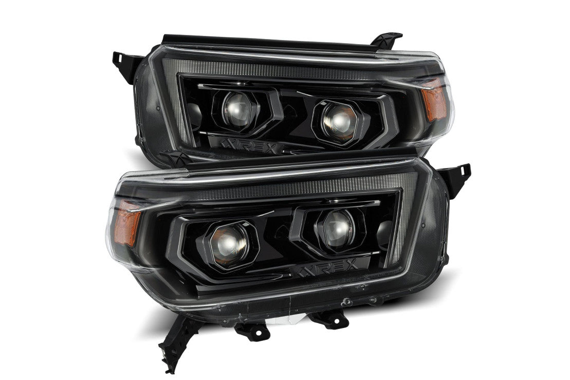 TOYOTA 4RUNNER (10-13): ALPHAREX LUXX HEADLIGHTS – Custom Multicolor LED Lighting by RGB Halo Kits