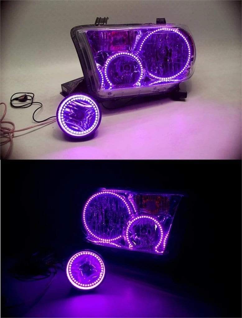 Toyota Sequoia Multicolor Halo Kit (2008-2016) – Custom Multicolor LED Lighting by RGB Halo Kits