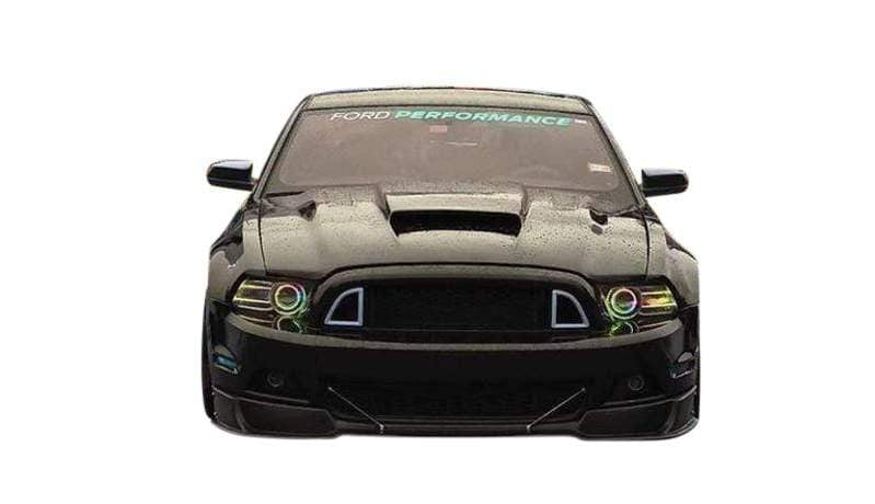 2013-2014 Ford Mustang Multicolor DRL Boards - RGB Halo Kits Multicolor Flow Series Color Chasing RGBWA LED headlight kit Oracle Lighting Trendz OneUpLighting Morimoto theretrofitsource AutoLEDTech Diode Dynamics