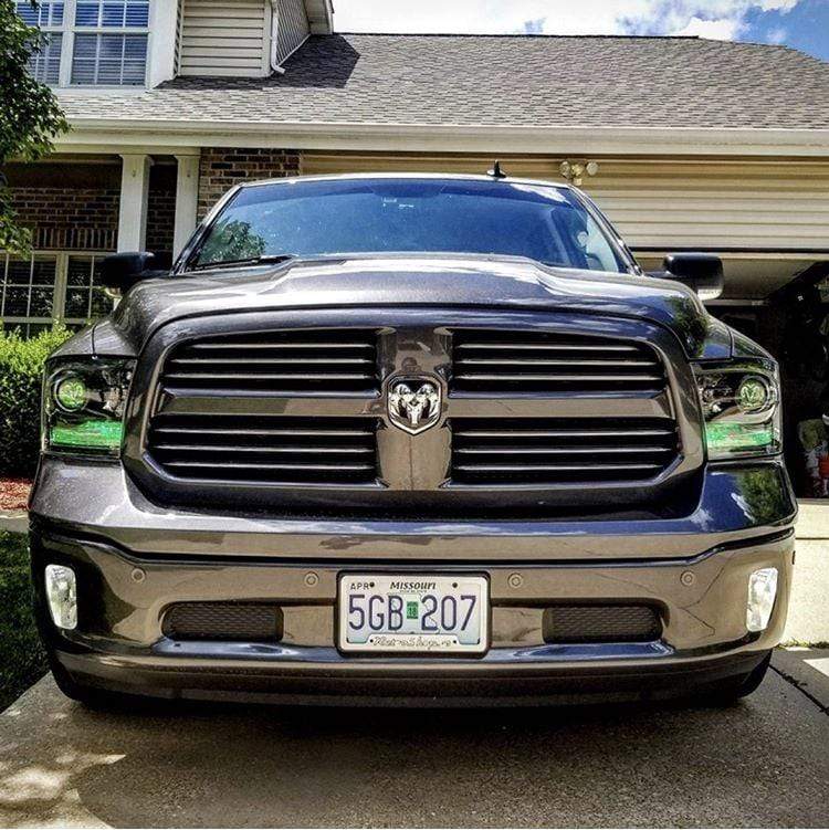 2009-2018 Dodge Ram Multicolor DRL Boards - RGB Halo Kits Multicolor Flow Series Color Chasing RGBWA LED headlight kit Oracle Lighting Trendz OneUpLighting Morimoto theretrofitsource AutoLEDTech Diode Dynamics