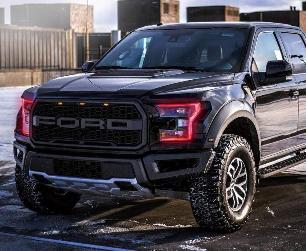 2015-2017 Ford Raptor RGBW DRL Boards - RGB Halo Kits Multicolor Flow Series Color Chasing RGBWA LED headlight kit Oracle Lighting Trendz OneUpLighting Morimoto theretrofitsource AutoLEDTech Diode Dynamics