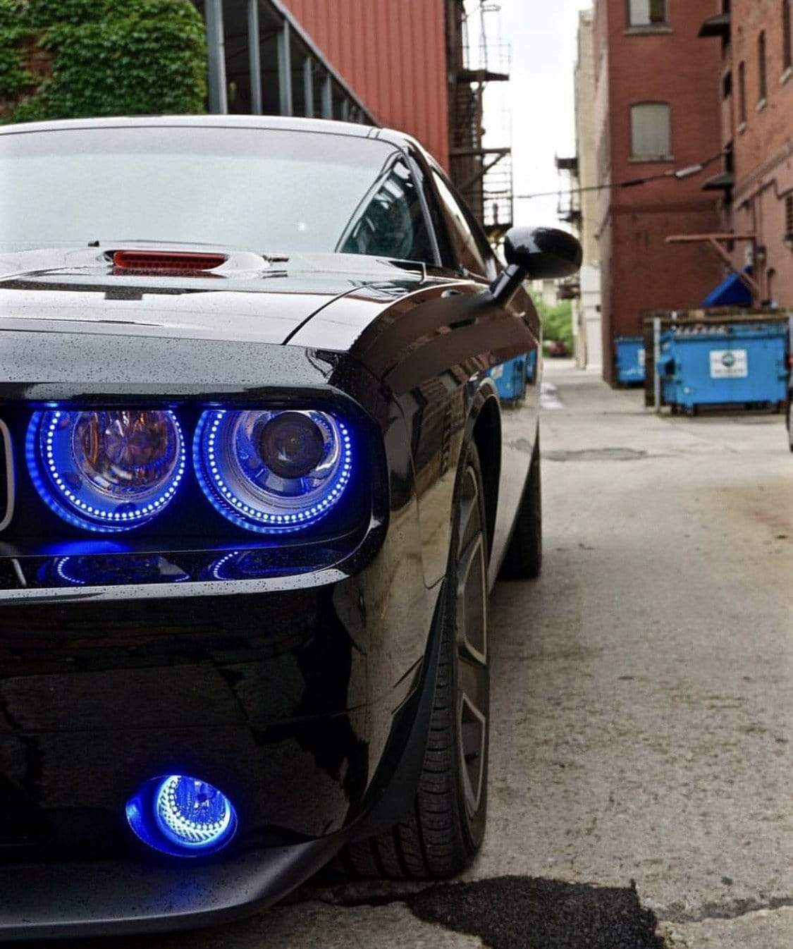 2008-2014 Dodge Challenger Waterproof Exterior Mount Multicolor Halo Kit - RGB Halo Kits Multicolor Flow Series Color Chasing RGBWA LED headlight kit Oracle Lighting Trendz OneUpLighting Morimoto theretrofitsource AutoLEDTech Diode Dynamics