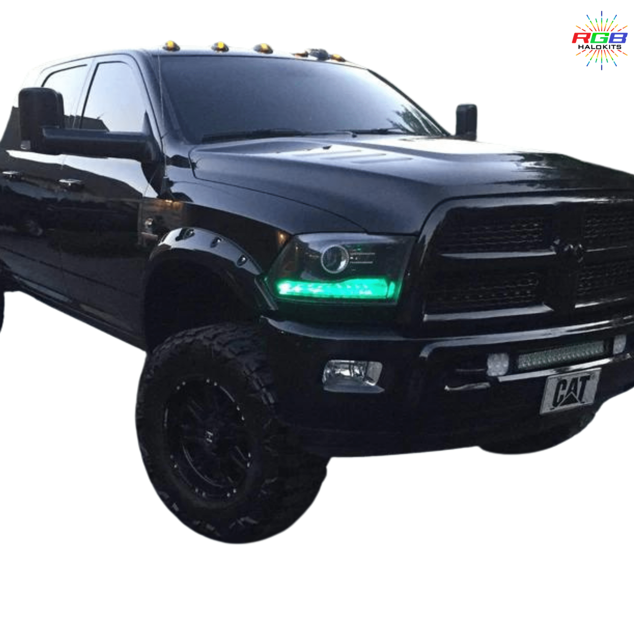 2009-2018 Dodge Ram Multicolor DRL Boards - RGB Halo Kits Multicolor Flow Series Color Chasing RGBWA LED headlight kit Colorshift Oracle Lighting Trendz OneUpLighting Morimoto theretrofitsource AutoLEDTech Diode Dynamics