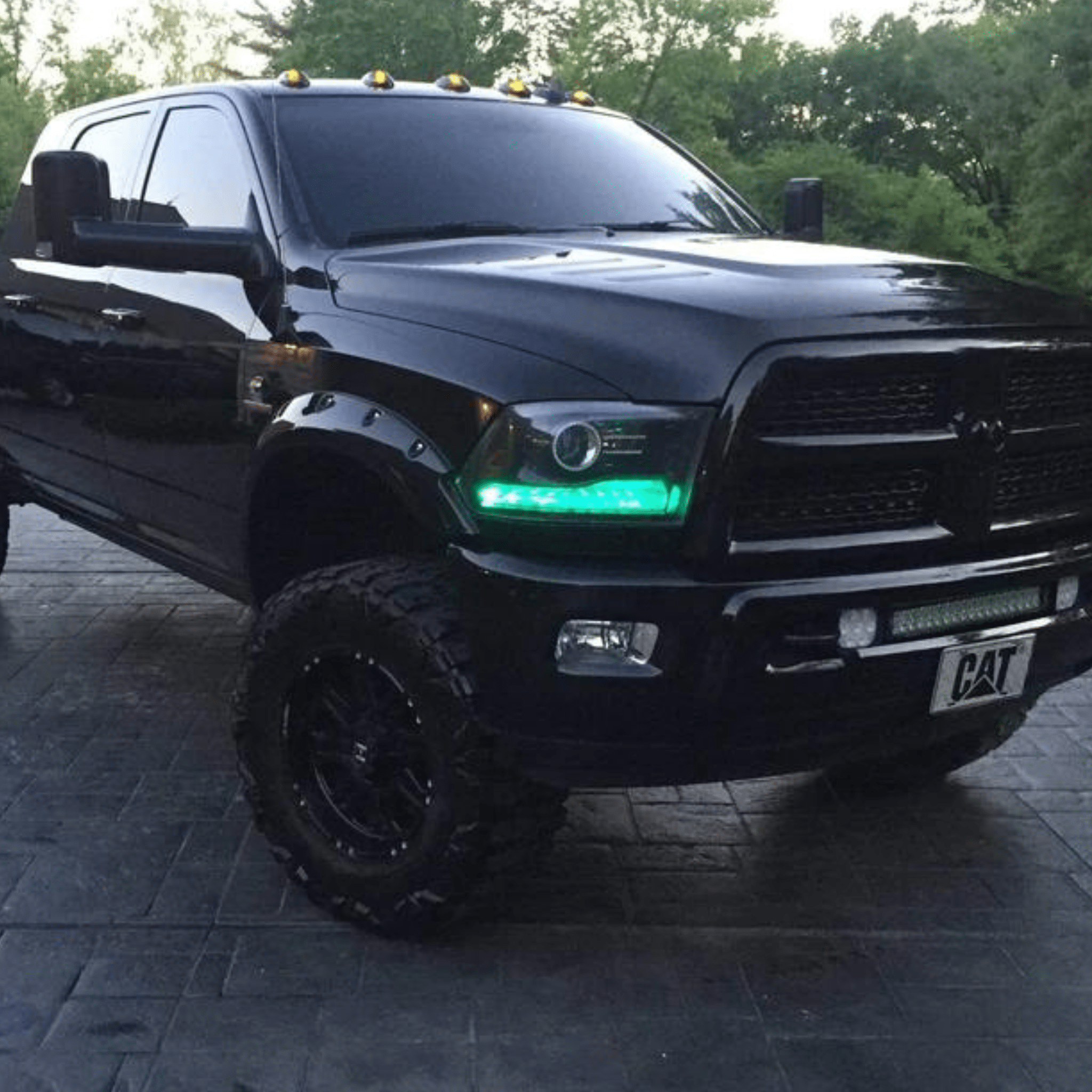 2009-2018 Dodge Ram Multicolor DRL Boards - RGB Halo Kits Multicolor Flow Series Color Chasing RGBWA LED headlight kit Oracle Lighting Trendz OneUpLighting Morimoto theretrofitsource AutoLEDTech Diode Dynamics