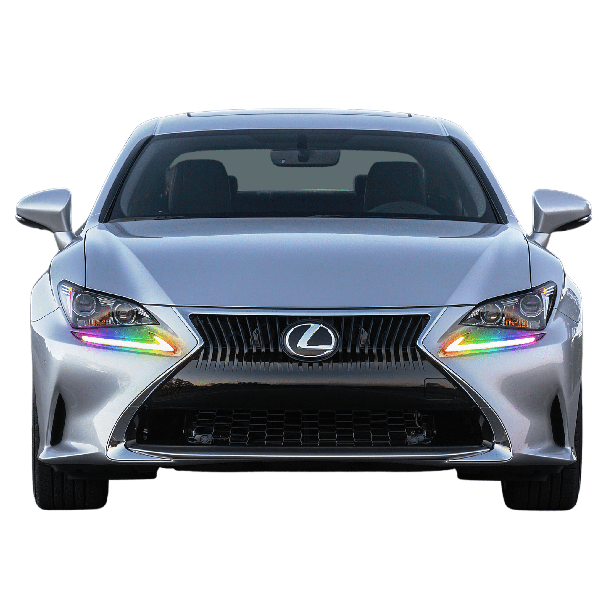 2015-2018 Lexus RC Multicolor DRL Boards - RGB Halo Kits Multicolor Flow Series Color Chasing RGBWA LED headlight kit Oracle Lighting Trendz OneUpLighting Morimoto theretrofitsource AutoLEDTech Diode Dynamics
