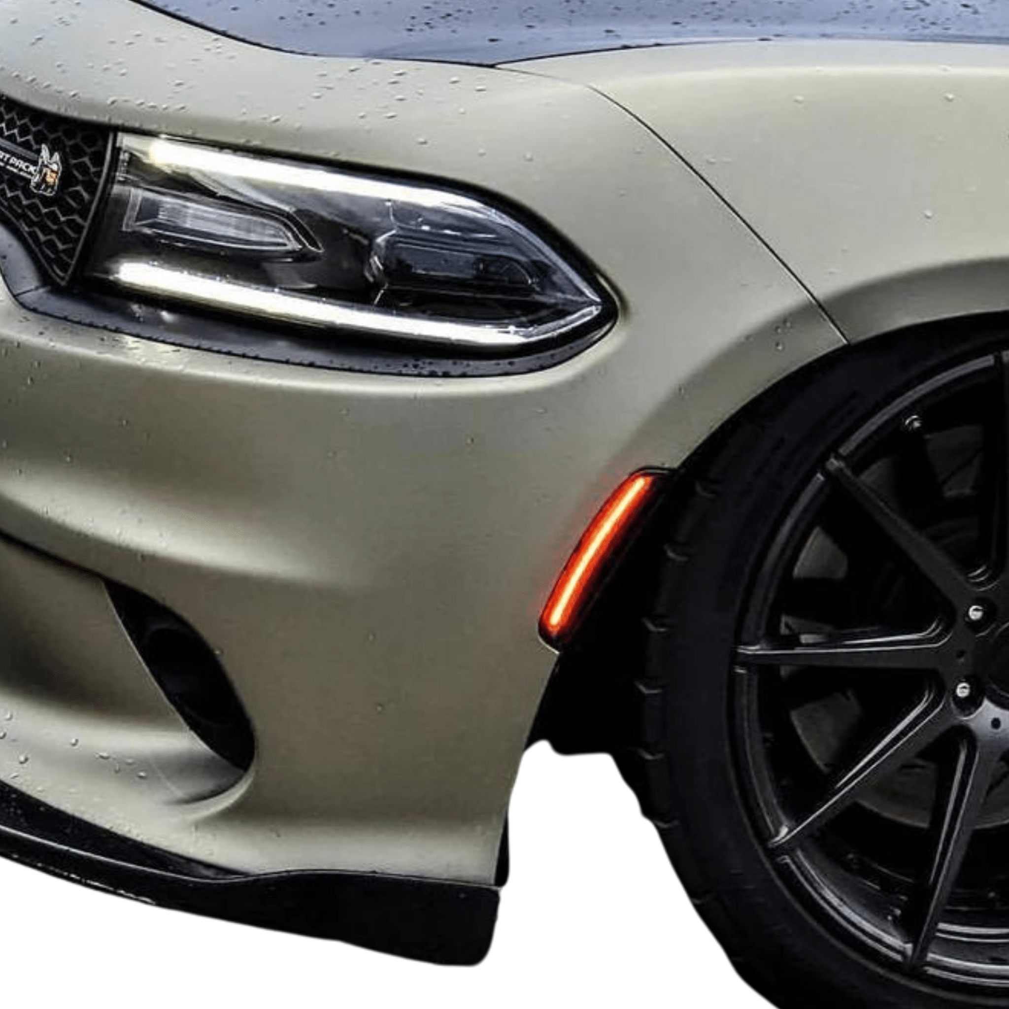 2015-2021 DODGE CHARGER SMD SIDEMARKER SET - RGB Halo Kits Multicolor Flow Series Color Chasing RGBWA LED headlight kit Oracle Lighting Trendz OneUpLighting Morimoto theretrofitsource AutoLEDTech Diode Dynamics
