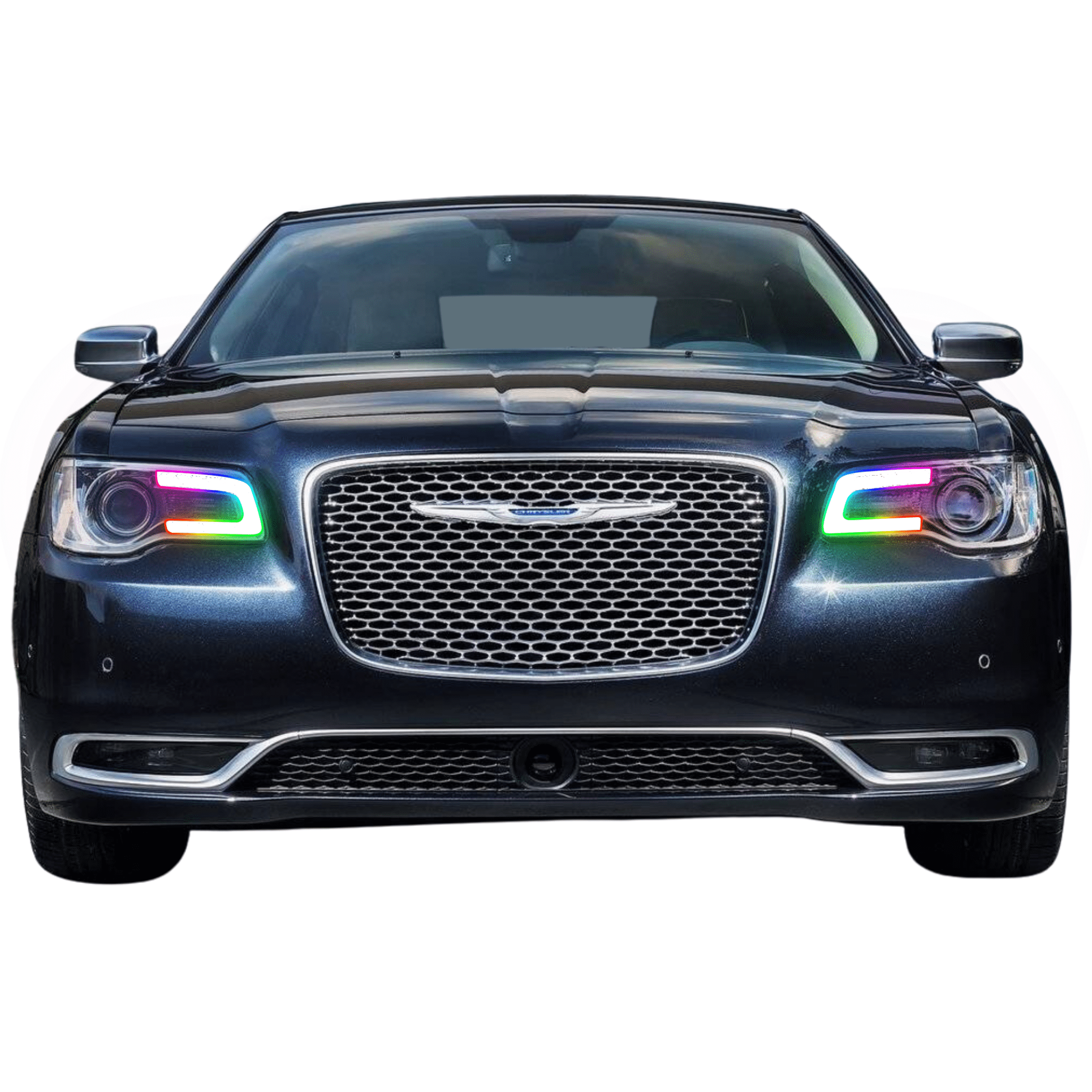 2011-2021 Chrysler 300 Multicolor DRL Boards - RGB Halo Kits Multicolor Flow Series Color Chasing RGBWA LED headlight kit Oracle Lighting Trendz OneUpLighting Morimoto theretrofitsource AutoLEDTech Diode Dynamics