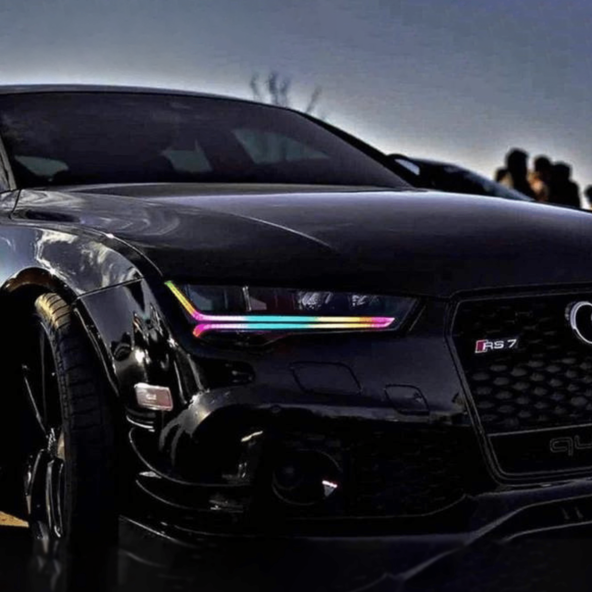 2015-2017 Audi A7/RS7 Flow Series/Color Chasing DRL Boards - RGB Halo Kits Multicolor Flow Series Color Chasing RGBWA LED headlight kit Oracle Lighting Trendz OneUpLighting Morimoto theretrofitsource AutoLEDTech Diode Dynamics