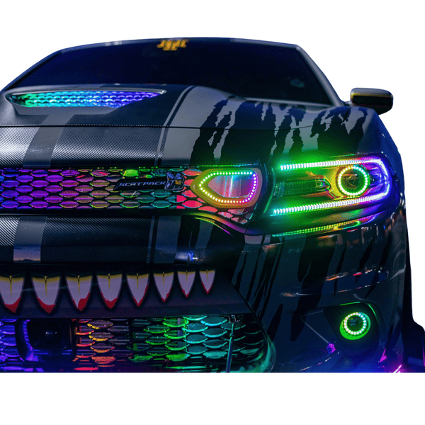 Dodge charger deals color changing headlights