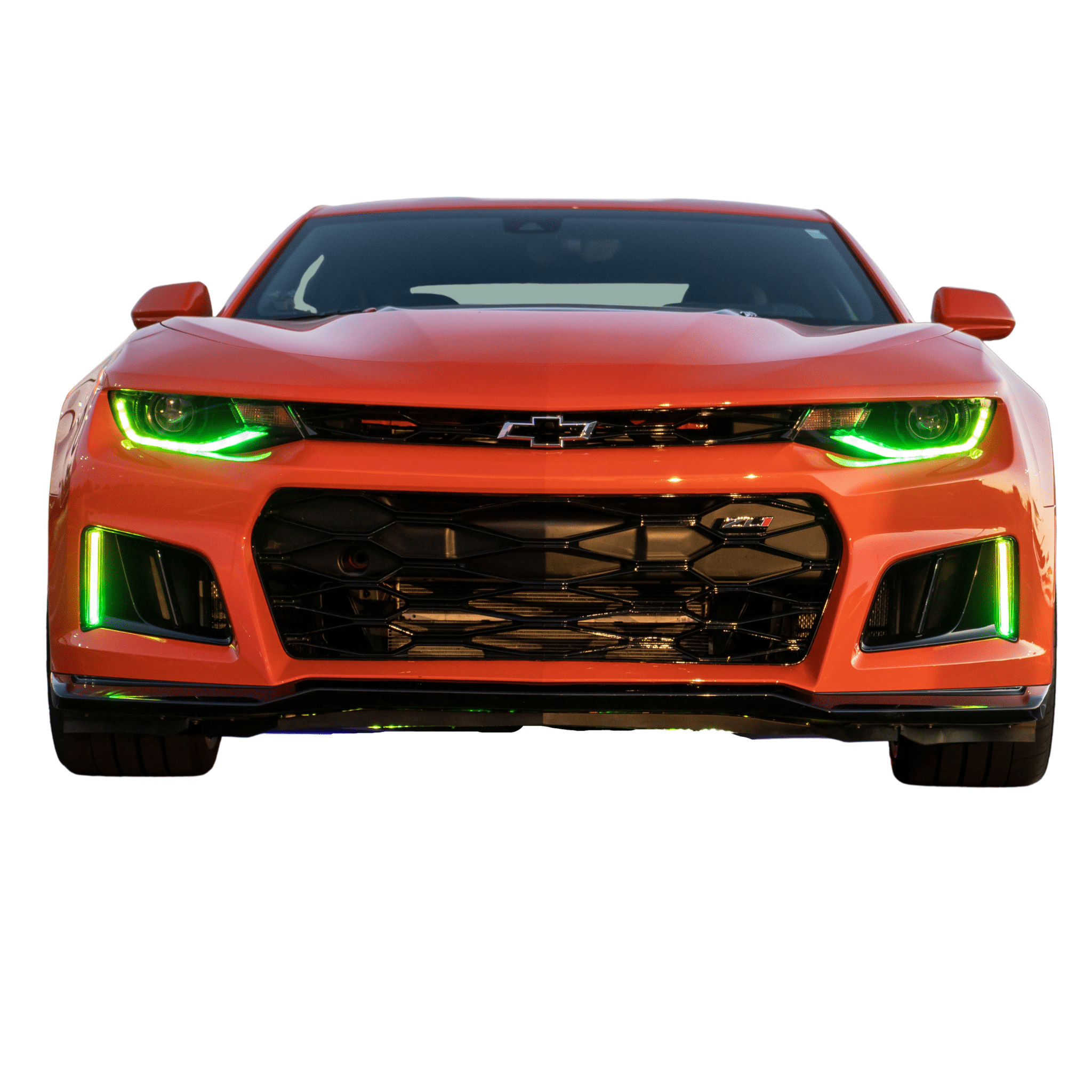 2016-2018 Chevrolet Camaro Multicolor DRL Boards - RGB Halo Kits Multicolor Flow Series Color Chasing RGBWA LED headlight kit Oracle Lighting Trendz OneUpLighting Morimoto theretrofitsource AutoLEDTech Diode Dynamics