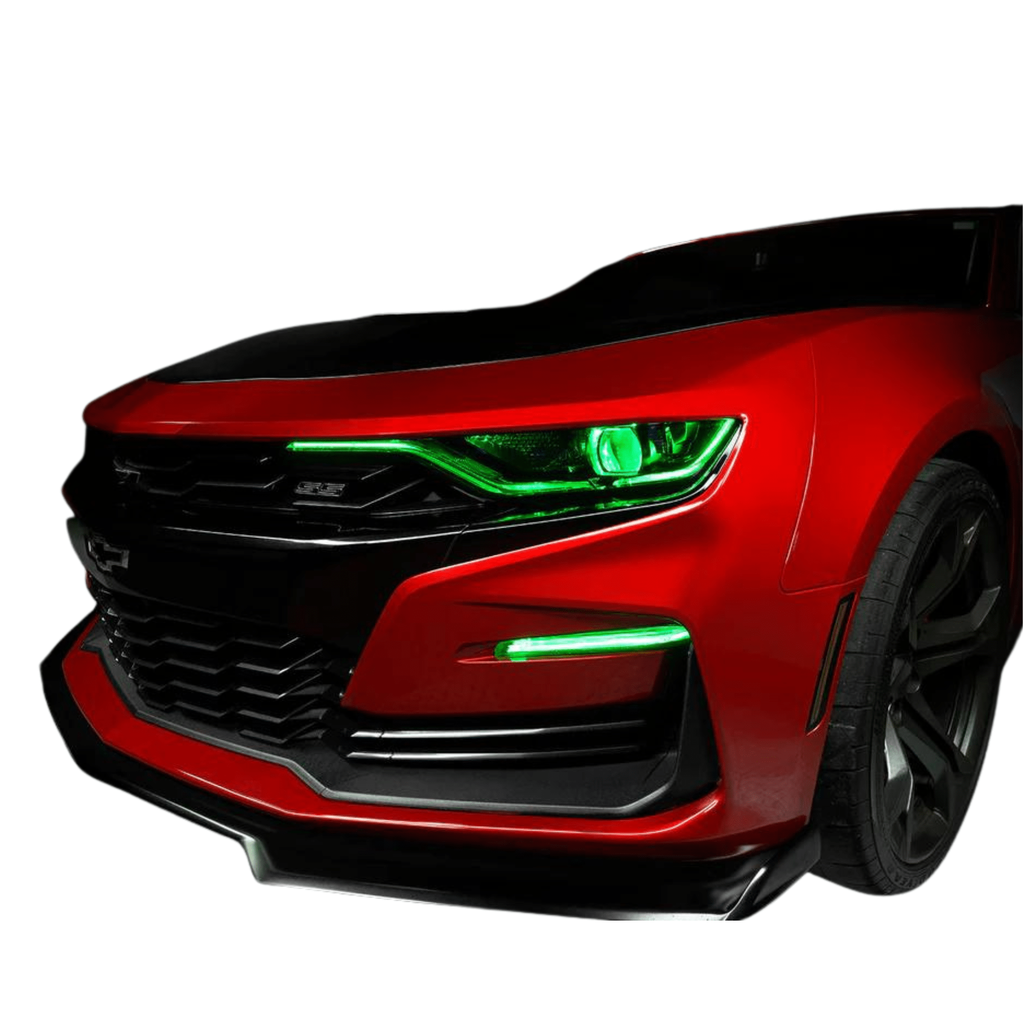 2019-2023 Chevrolet Camaro RS/SS RGBW DRL Boards - RGB Halo Kits Multicolor Flow Series Color Chasing RGBWA LED headlight kit Oracle Lighting Trendz OneUpLighting Morimoto theretrofitsource AutoLEDTech Diode Dynamics
