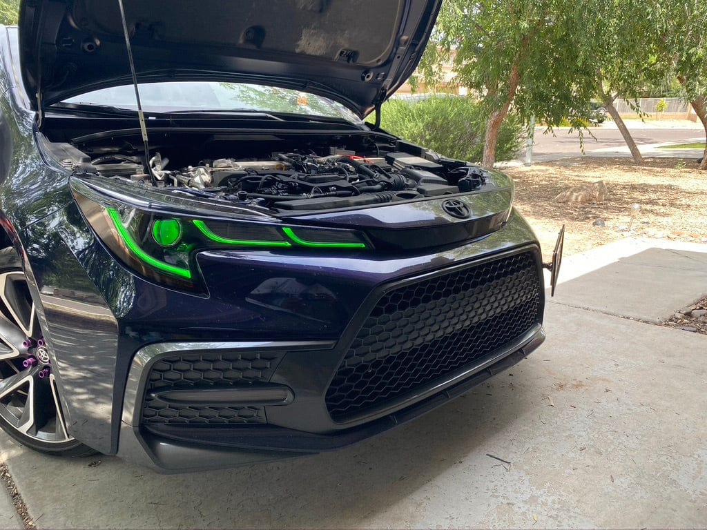 2019-2022 Toyota Corolla RGBW DRL Boards - RGB Halo Kits Multicolor Flow Series Color Chasing RGBWA LED headlight kit Oracle Lighting Trendz OneUpLighting Morimoto theretrofitsource AutoLEDTech Diode Dynamics