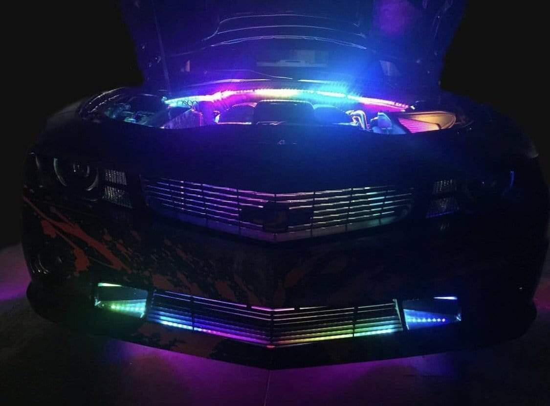 RGB Halo Kits Exterior Lighting Multicolor Grille LED Kit