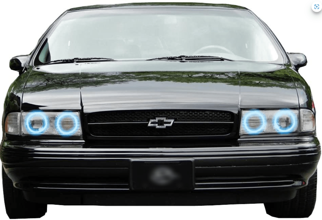 1991-1996 Chevrolet Impala Multicolor Halo Kit - RGB Halo Kits Multicolor Flow Series Color Chasing RGBWA LED headlight kit Colorshift Oracle Lighting Trendz OneUpLighting Morimoto theretrofitsource AutoLEDTech Diode Dynamics