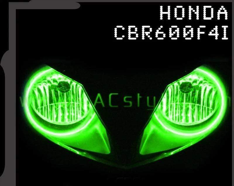 2001-2006 Honda CBR600F4I Multicolor Halo Kit - RGB Halo Kits Multicolor Flow Series Color Chasing RGBWA LED headlight kit Colorshift Oracle Lighting Trendz OneUpLighting Morimoto theretrofitsource AutoLEDTech Diode Dynamics