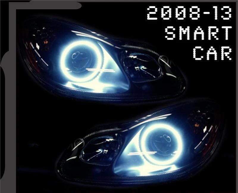 2008-2014 Smart Car Multicolor Halo Kit - RGB Halo Kits Multicolor Flow Series Color Chasing RGBWA LED headlight kit Oracle Lighting Trendz OneUpLighting Morimoto theretrofitsource AutoLEDTech Diode Dynamics