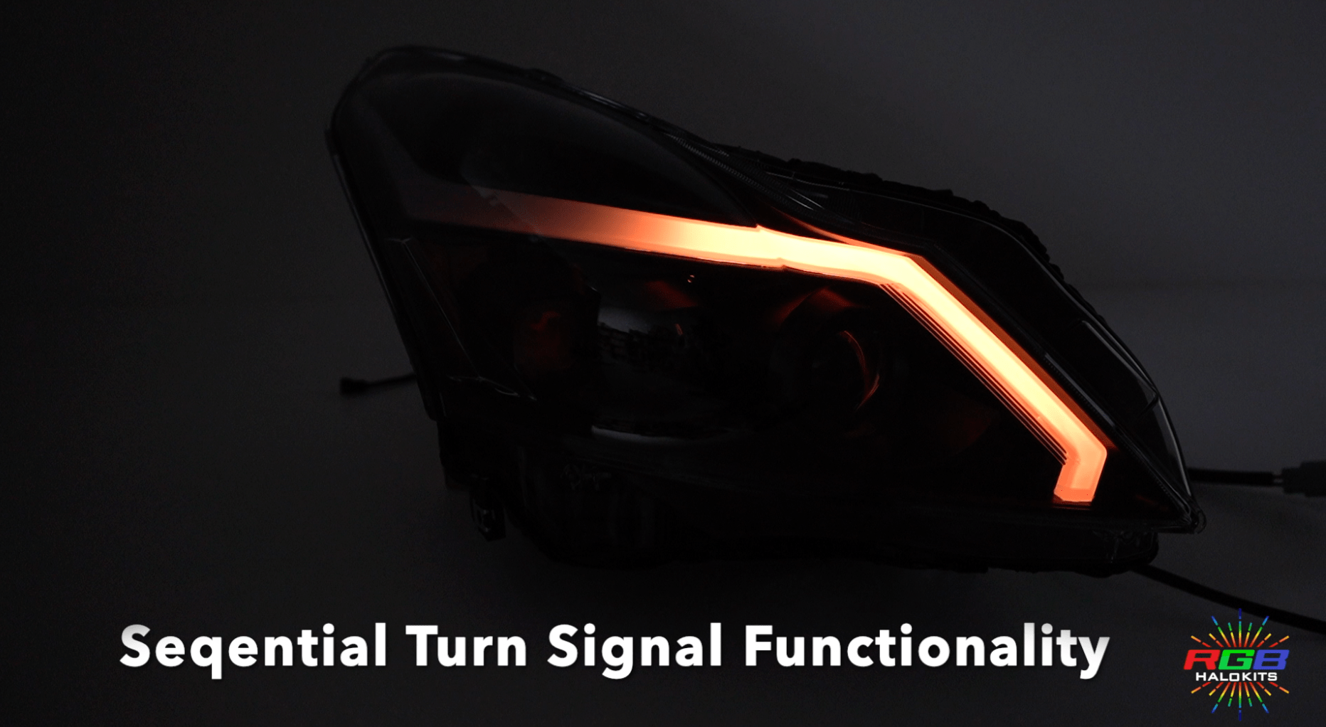 RGB Halo Kits Install Components Flow Bluetooth Controller | Built-In DRL + Sequential Turn Signal Feature | 8 output regulator