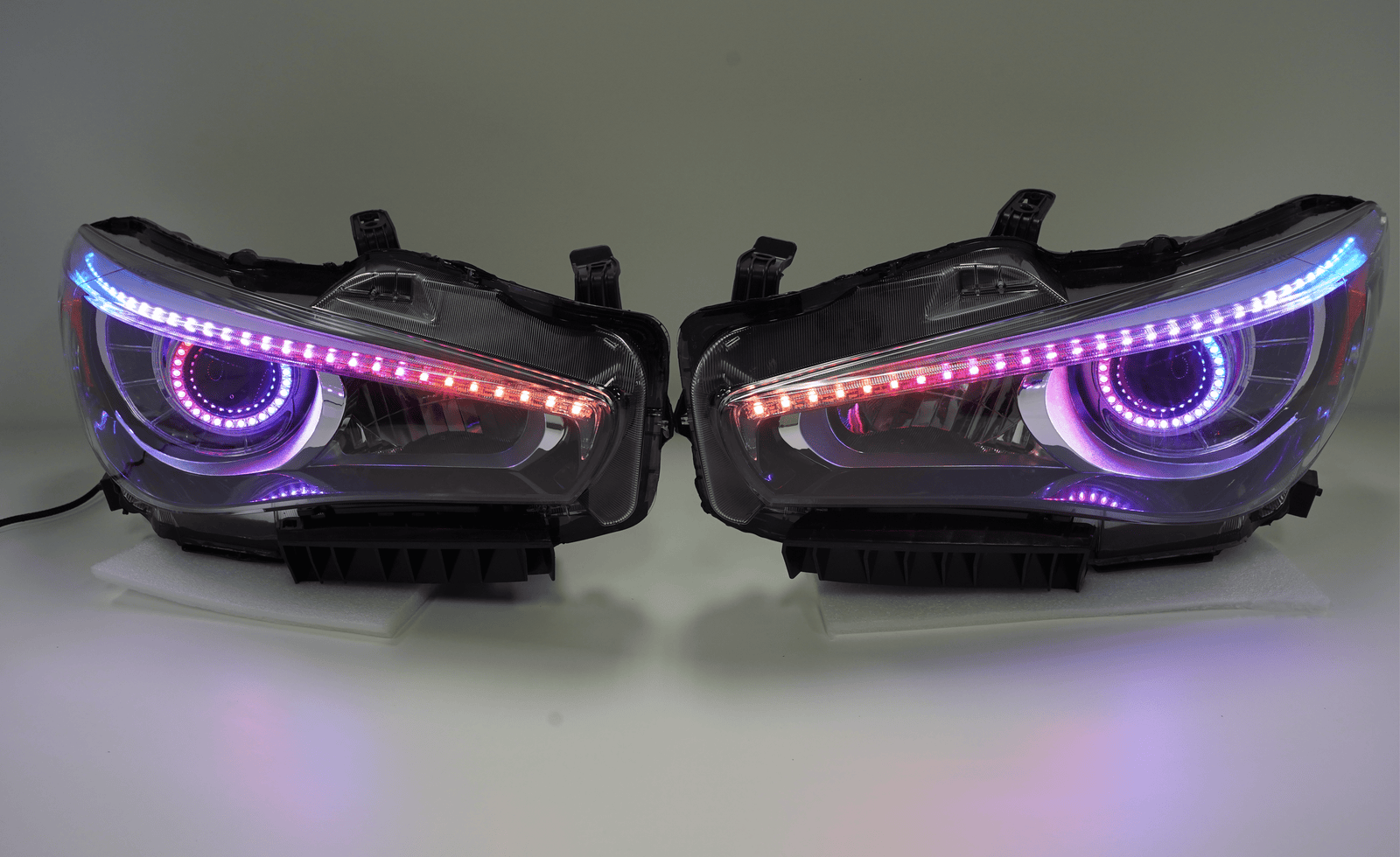 Infiniti Q50 Multicolor Built Headlights (20142022)