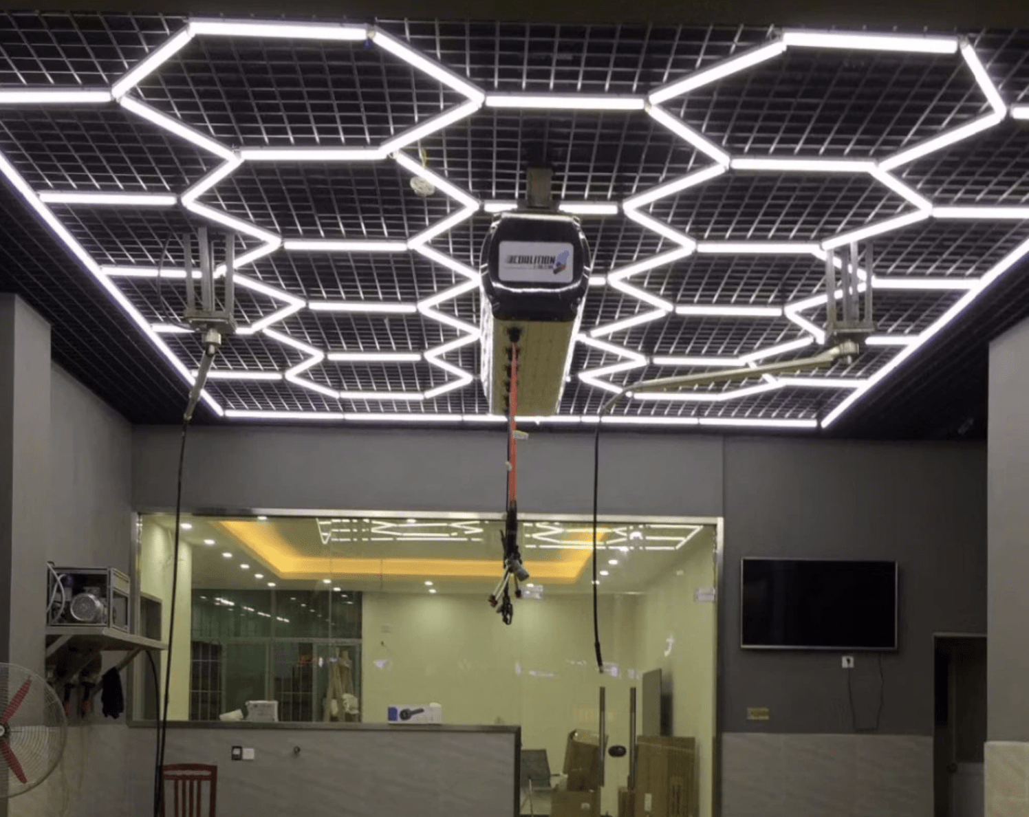 LED Hexagon Garage Lighting Kit