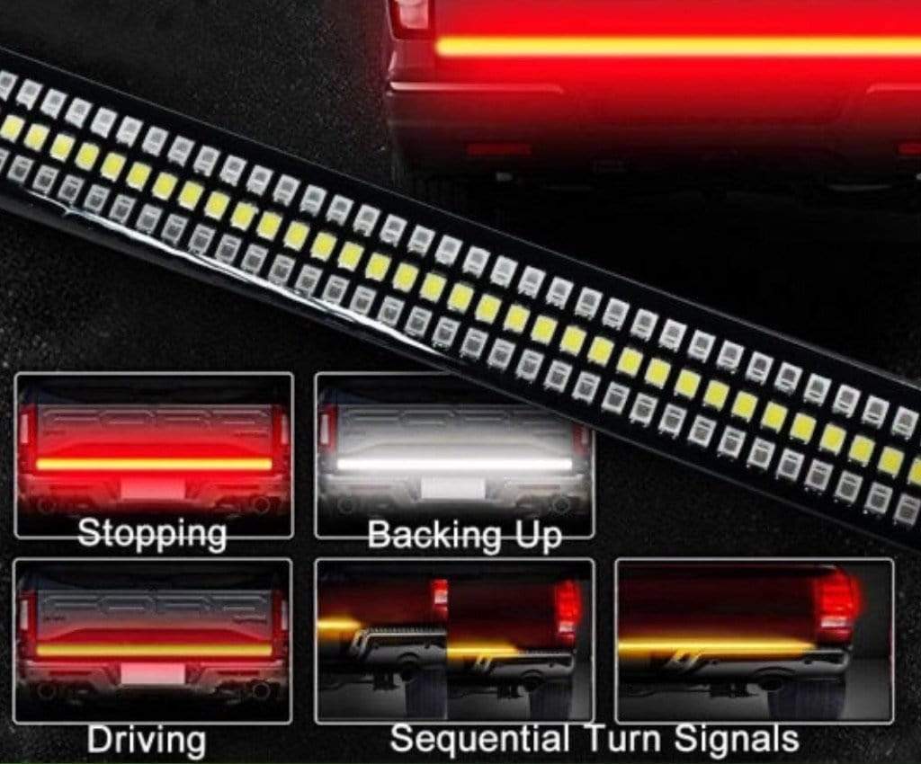 Sequential Tailgate / Trunk Light bar - RGB Halo Kits Multicolor Flow Series Color Chasing RGBWA LED headlight kit Oracle Lighting Trendz OneUpLighting Morimoto theretrofitsource AutoLEDTech Diode Dynamics