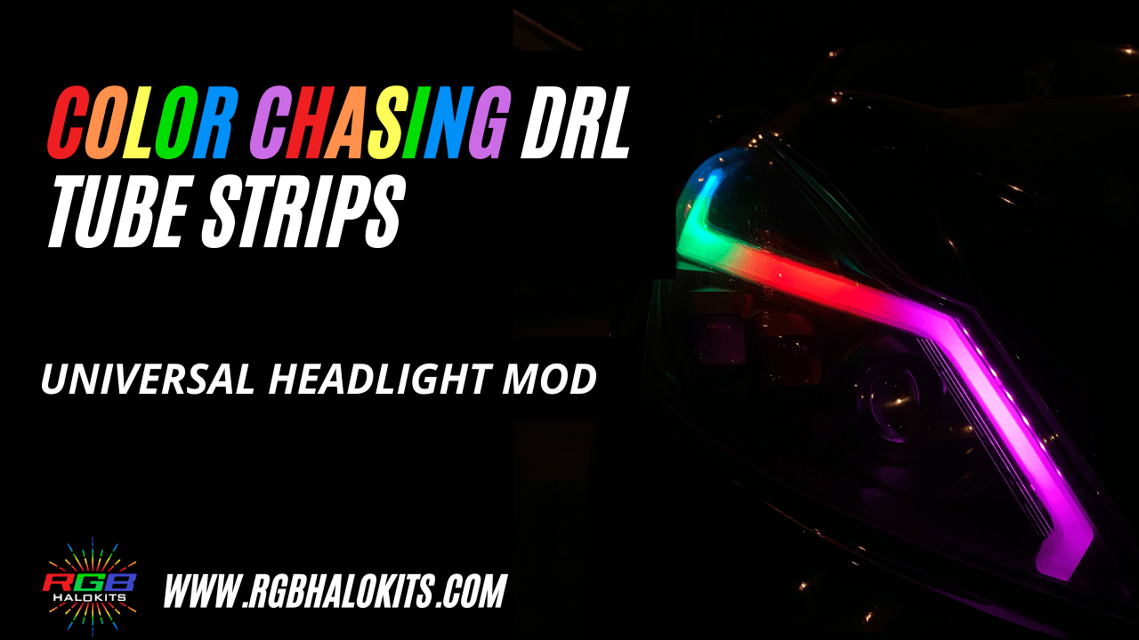 RGB Halo Kits Strip Lighting Copy of Flexible DRL Tube Strips |  Flow / Color Chasing