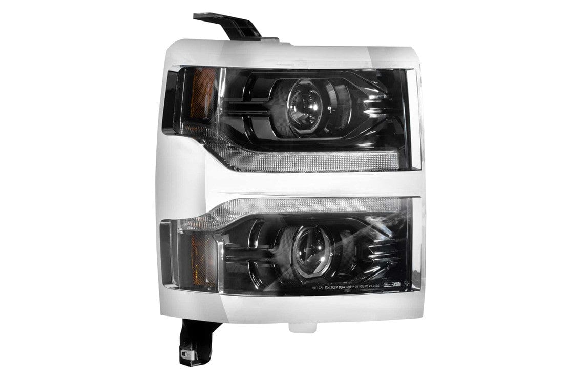 CHEVROLET SILVERADO 1500 (14-15): XB LED HEADLIGHTS - RGB Halo Kits Multicolor Flow Series Color Chasing RGBWA LED headlight kit Oracle Lighting Trendz OneUpLighting Morimoto theretrofitsource AutoLEDTech Diode Dynamics