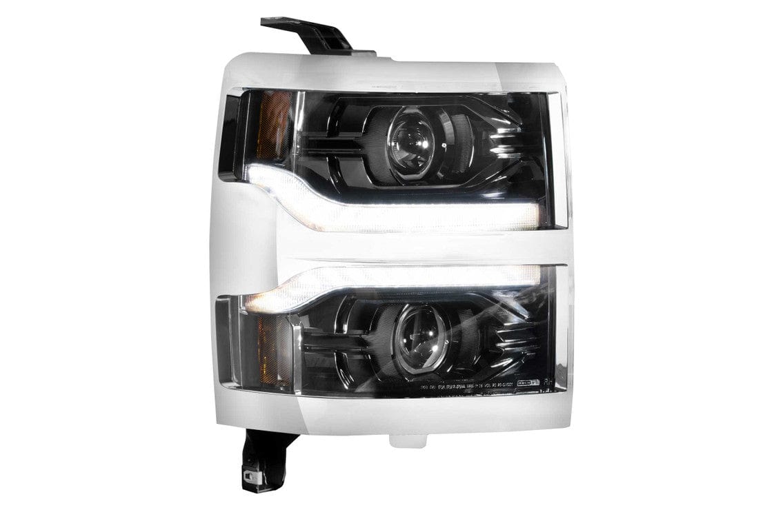 CHEVROLET SILVERADO 1500 (14-15): XB LED HEADLIGHTS - RGB Halo Kits Multicolor Flow Series Color Chasing RGBWA LED headlight kit Oracle Lighting Trendz OneUpLighting Morimoto theretrofitsource AutoLEDTech Diode Dynamics