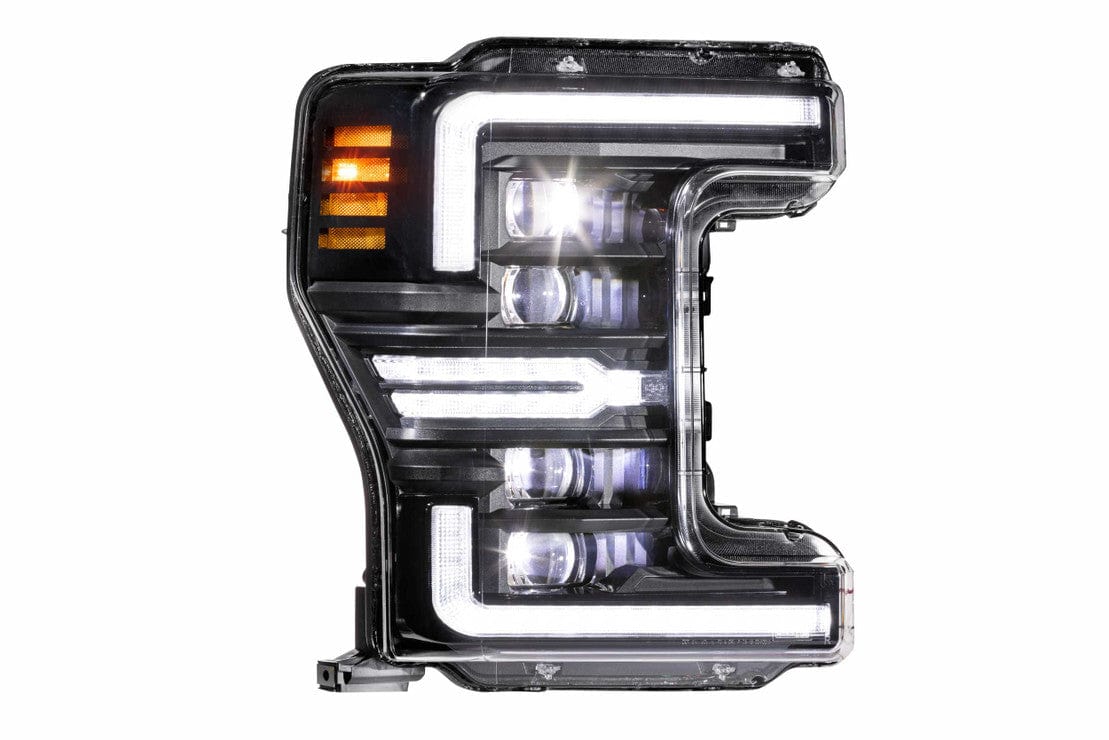 FORD SUPER DUTY (17-19): XB LED HEADLIGHTS (GEN 2) - RGB Halo Kits Multicolor Flow Series Color Chasing RGBWA LED headlight kit Oracle Lighting Trendz OneUpLighting Morimoto theretrofitsource AutoLEDTech Diode Dynamics