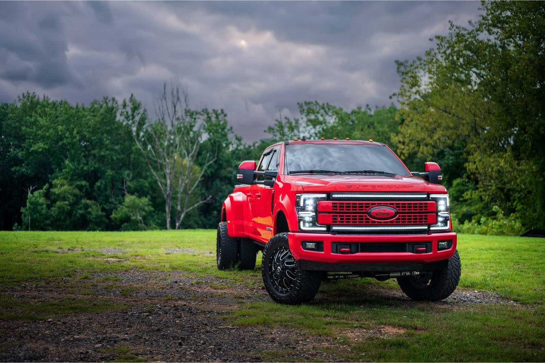 FORD SUPER DUTY (17-19): XB LED HEADLIGHTS (GEN 2) - RGB Halo Kits Multicolor Flow Series Color Chasing RGBWA LED headlight kit Oracle Lighting Trendz OneUpLighting Morimoto theretrofitsource AutoLEDTech Diode Dynamics