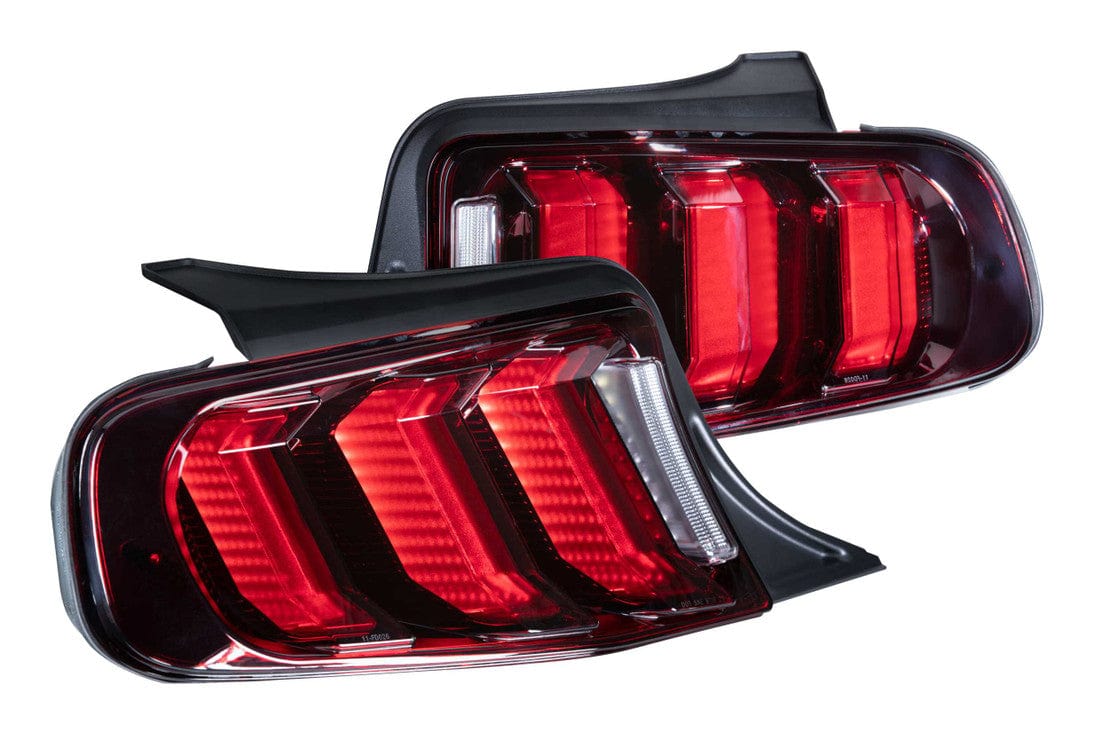 FORD MUSTANG (10-12): MORIMOTO FACELIFT XB LED TAILS - RGB Halo Kits Multicolor Flow Series Color Chasing RGBWA LED headlight kit Oracle Lighting Trendz OneUpLighting Morimoto theretrofitsource AutoLEDTech Diode Dynamics