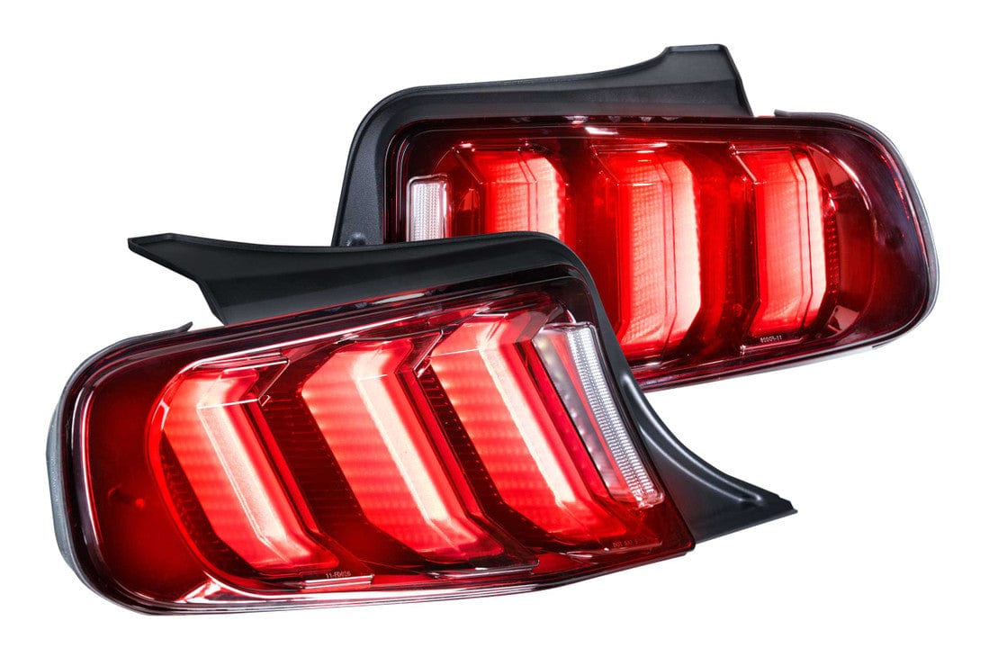 FORD MUSTANG (13-14): MORIMOTO FACELIFT XB LED TAIL LIGHTS - RGB Halo Kits Multicolor Flow Series Color Chasing RGBWA LED headlight kit Oracle Lighting Trendz OneUpLighting Morimoto theretrofitsource AutoLEDTech Diode Dynamics