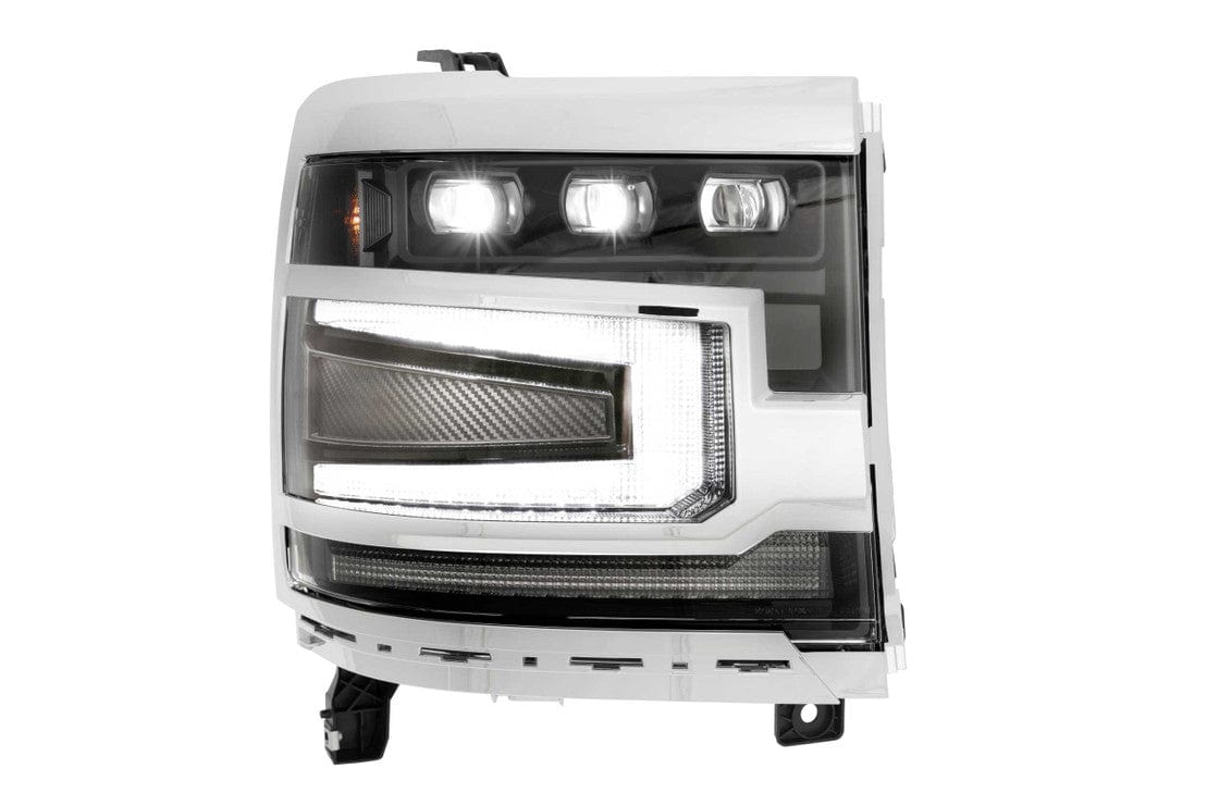theretrofitsource Pre-Built Headlights CHEVROLET SILVERADO 1500 (16-18): XB LED HEADLIGHTS