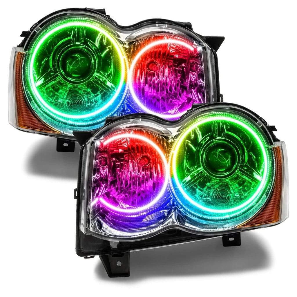 Jeep Grand Cherokee Multicolor Halo Kit (2005-2010) – Custom Multicolor LED Lighting by RGB Halo Kits