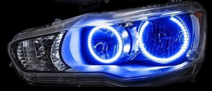 Mitsubishi Lancer/Evo Multicolor Halo Kit- Non Projector/HID (2008-2016) – Custom Multicolor LED Lighting by RGB Halo Kits