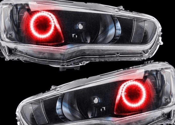 Mitsubishi Evo Multicolor Halo Kit- Projector/HID (2008-2016) – Custom Multicolor LED Lighting by RGB Halo Kits