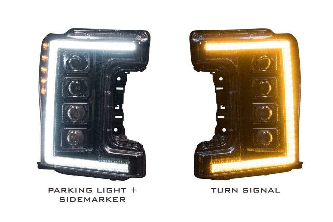 Ford Super Duty: LED Headlights (2011 - 2016) | XB – Custom Multicolor LED Lighting by RGB Halo Kits