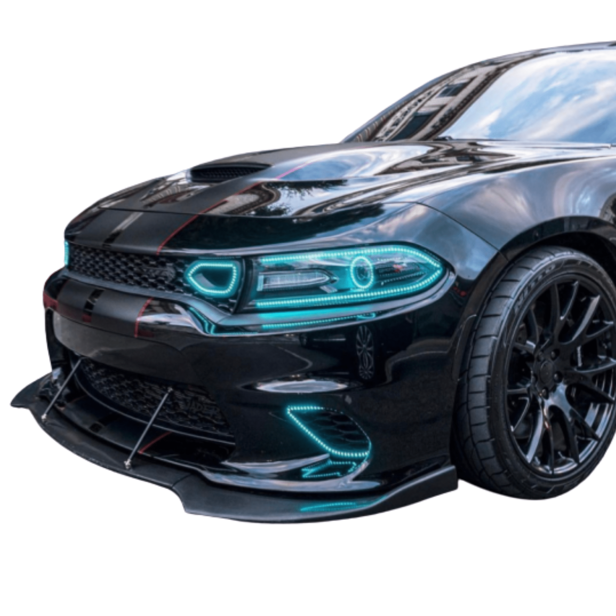 Dodge Charger Waterproof Fog Outline Multicolor Halo Kit – Custom Multicolor LED Lighting by RGB Halo Kits
