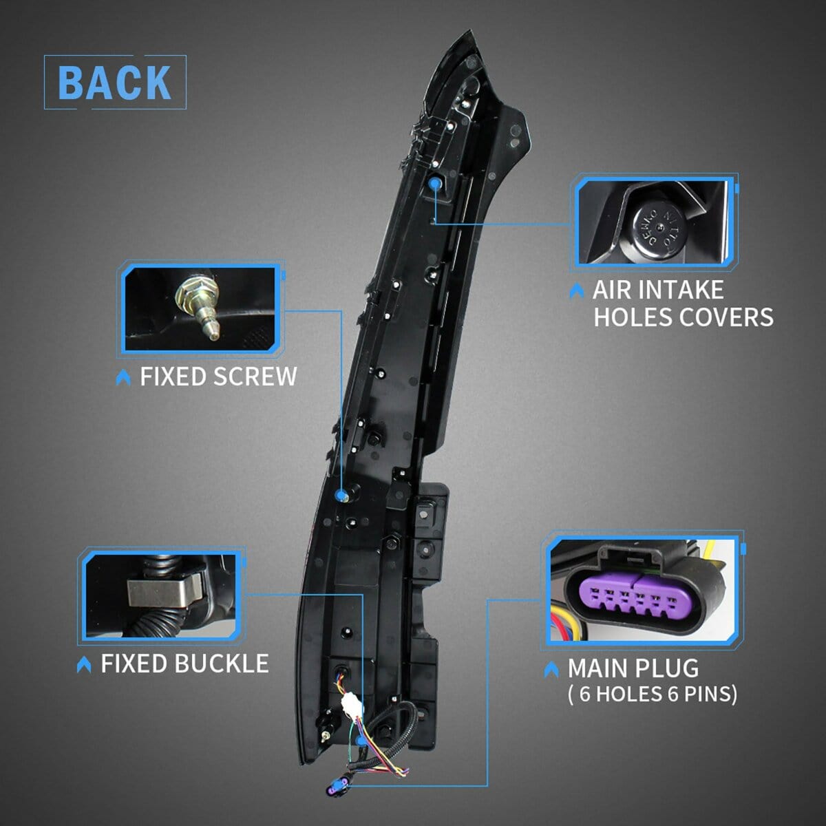 Cadillac Escalade LED Tail Lights (2007-2014) – Custom Multicolor LED Lighting by RGB Halo Kits